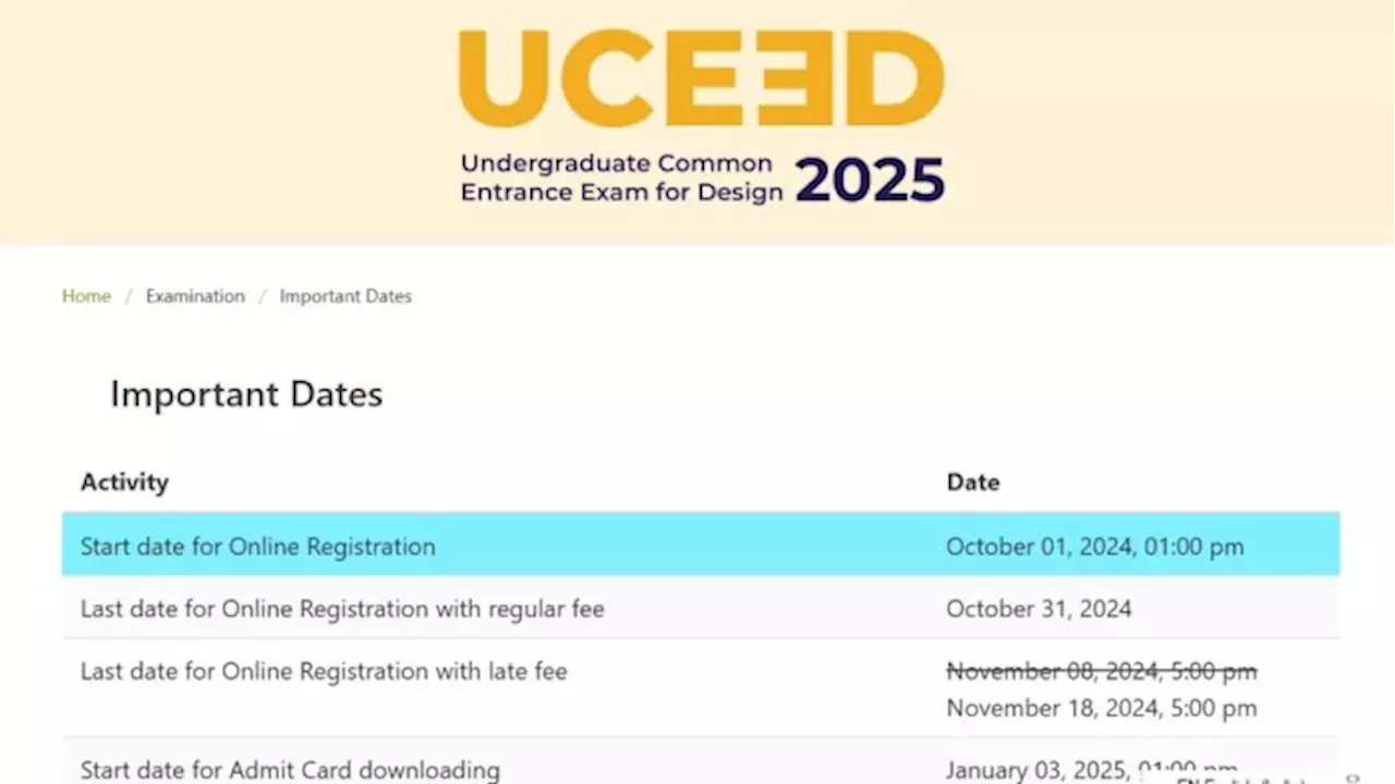 UCEED 2025 एडमिट कार्ड आज जारी, जानें डाउनलोड कैसे