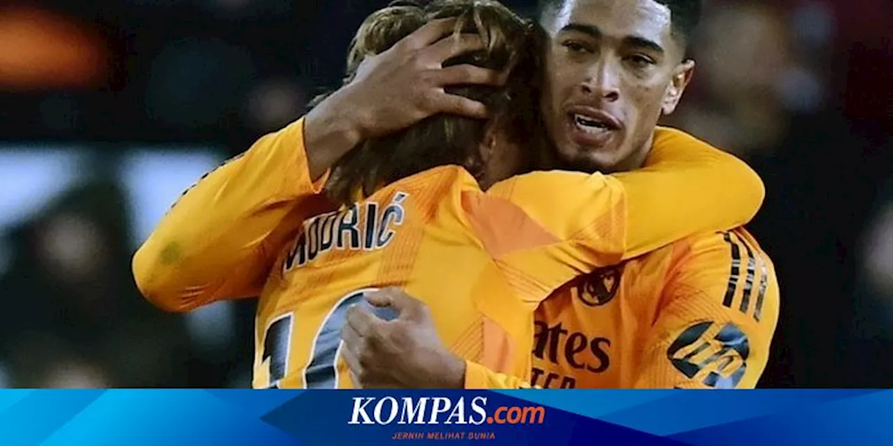 Real Madrid Raih Kemenangan Ketat di Kandang Valencia