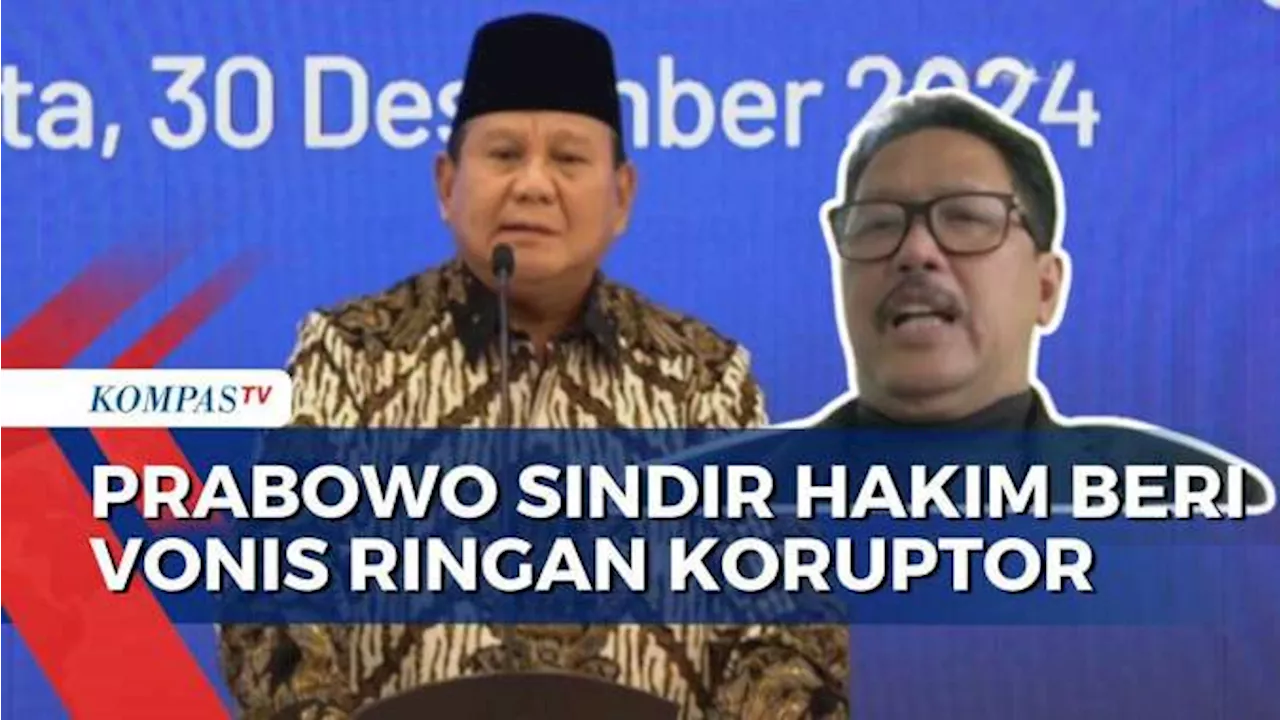 MA Respon Sindiran Presiden Soal Vonis Ringan Koruptor