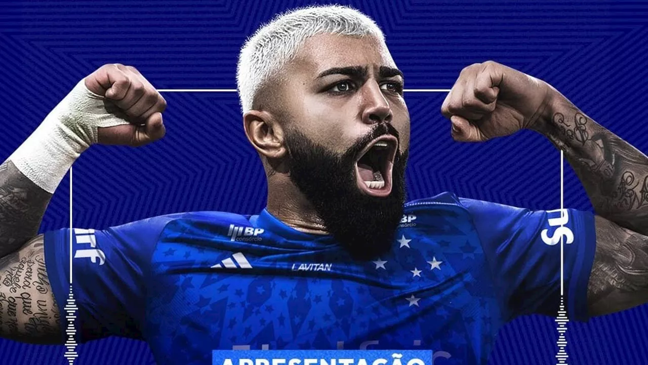 Gabigol é anunciado pelo Cruzeiro com festa no Mineirão