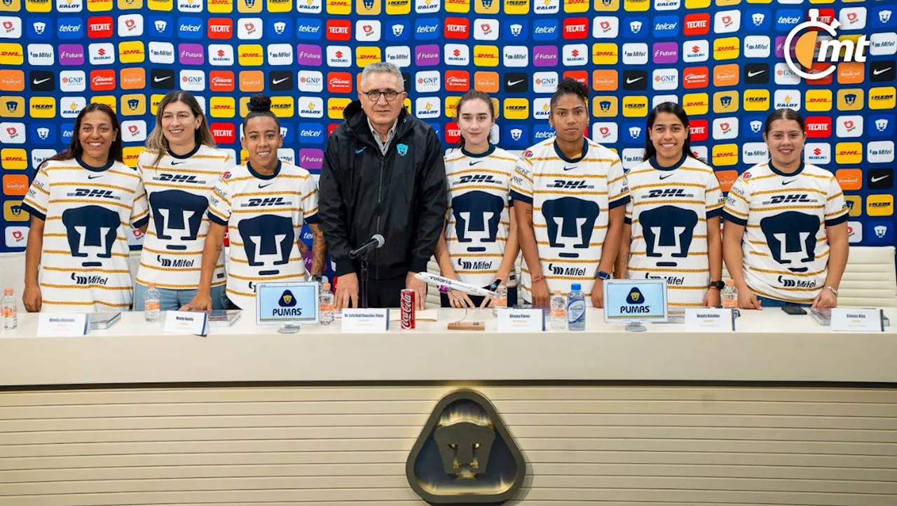 Pumas Femenil presentó siete refuerzos para el Clausura 2025