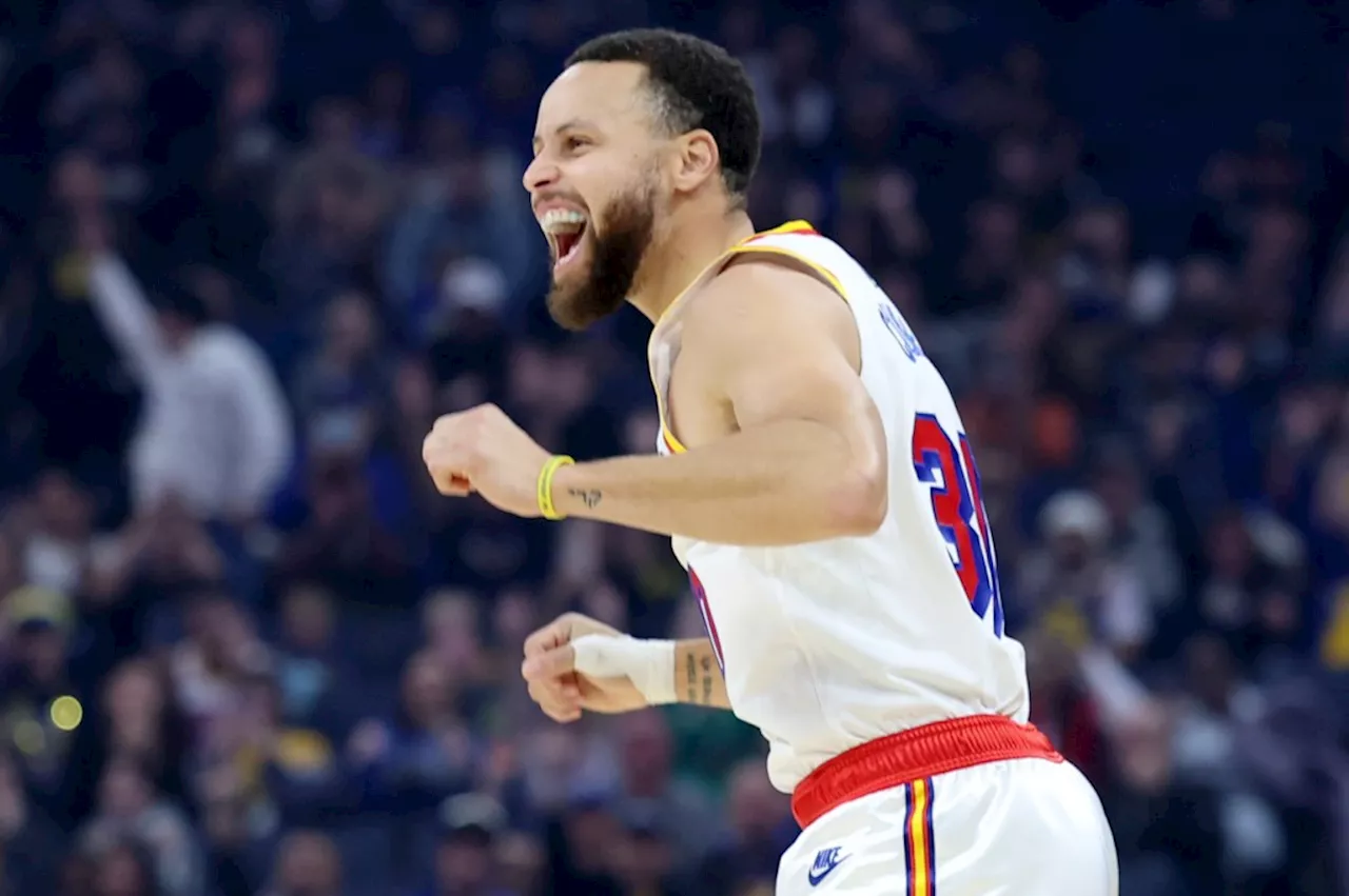 Curry's Perfects 8 3-Pointers as Warriors Dominate 76ers