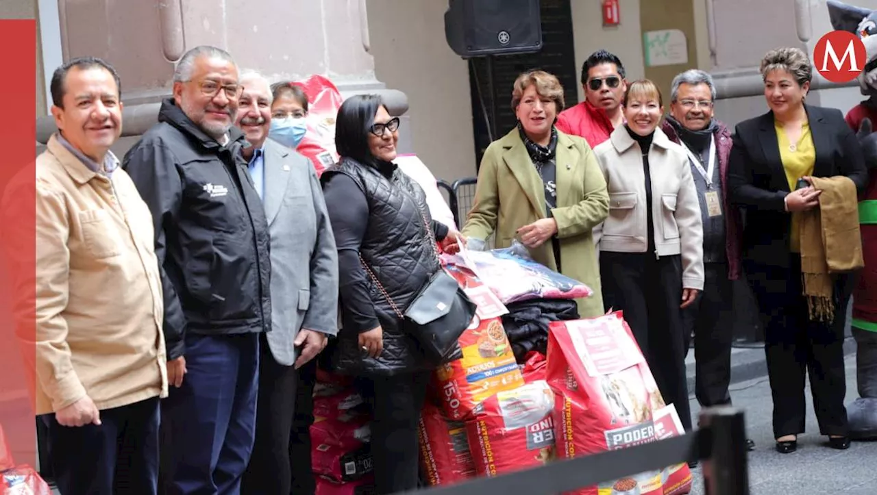 Delfina Gómez realiza segunda entrega de alimentos para seres sintientes