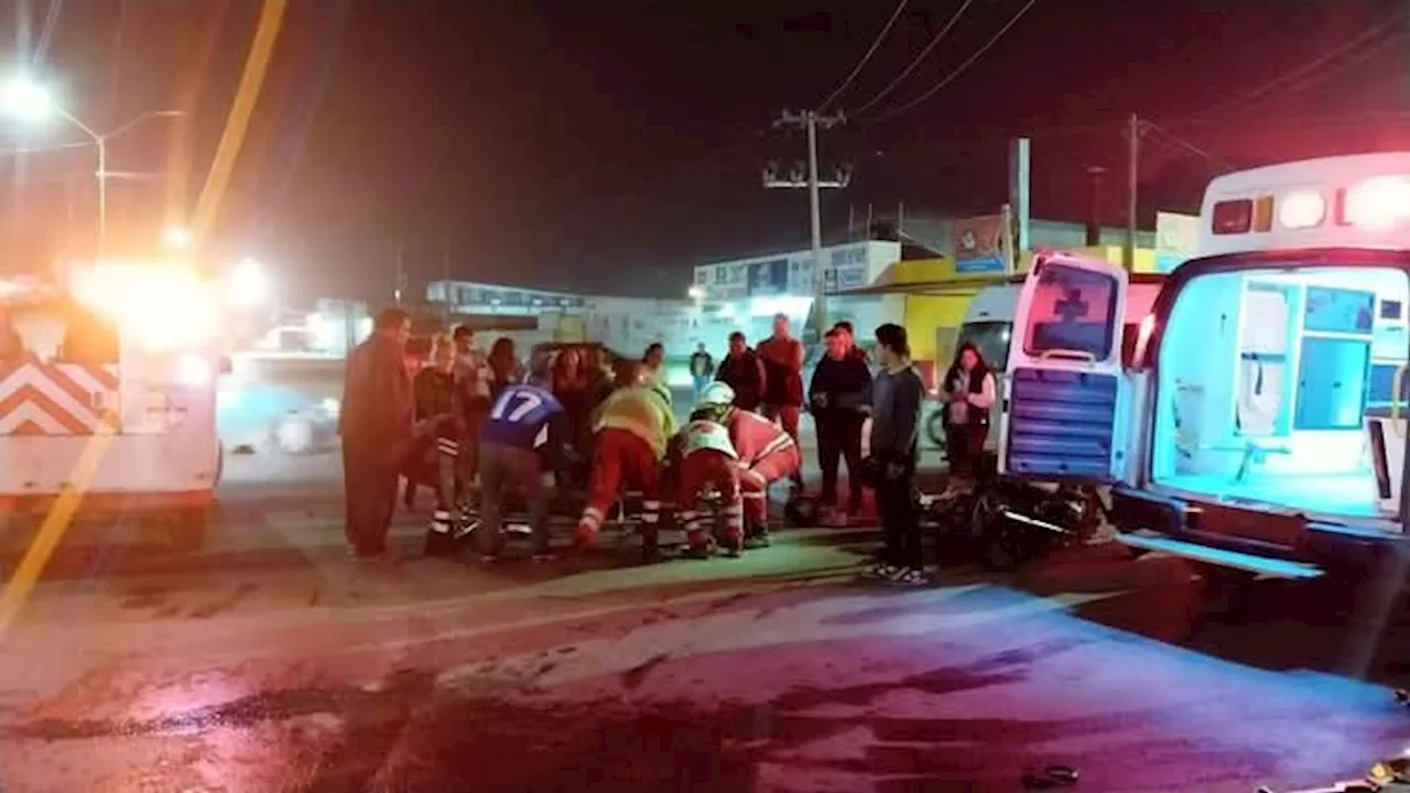 Menor de edad con graves lesiones tras accidente en motocicleta en Matamoros