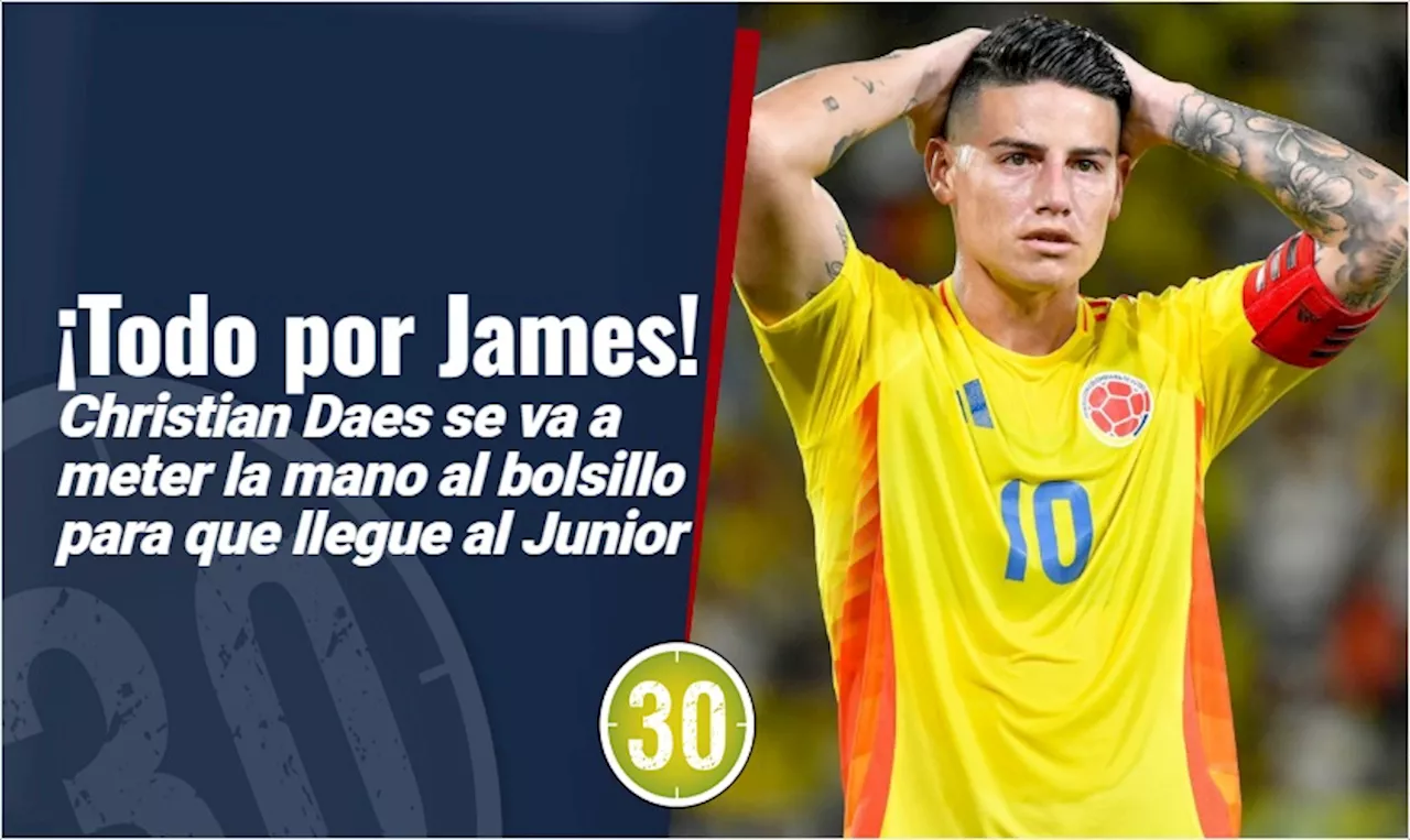 James Rodríguez cerca de fichar por el Junior de Barranquilla