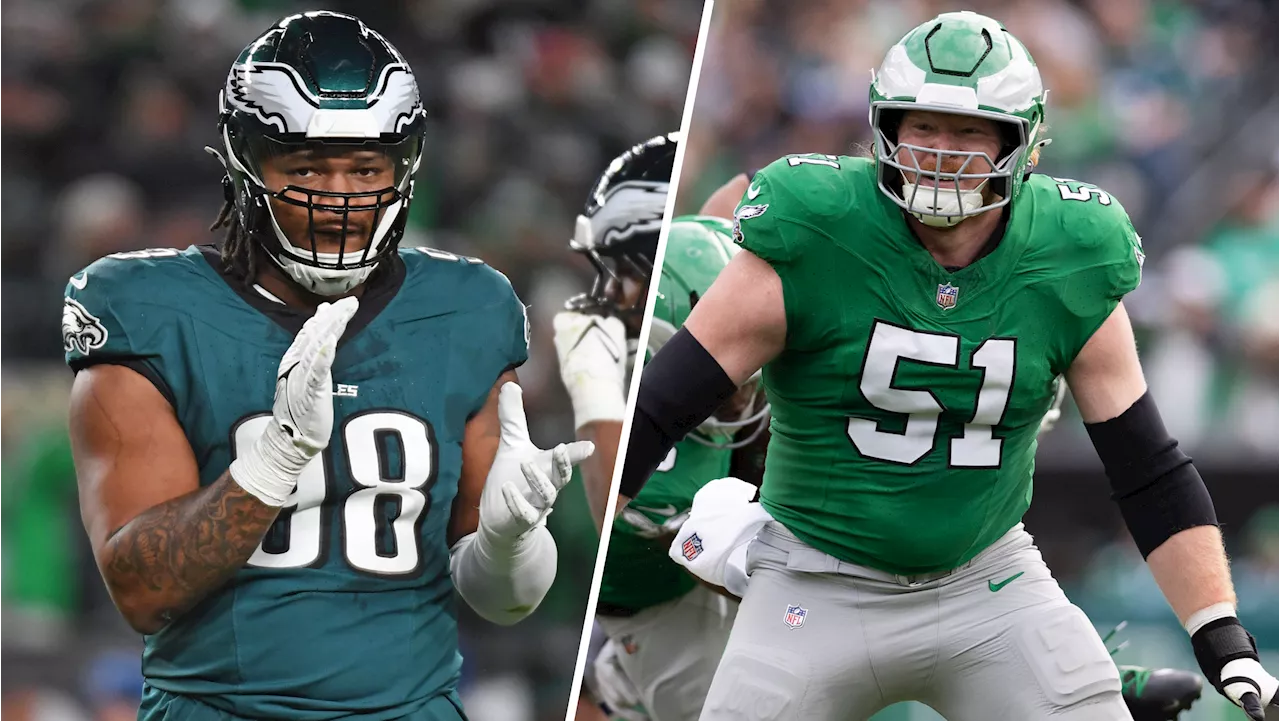 Eagles' Replacements for Kelce and Cox Shine