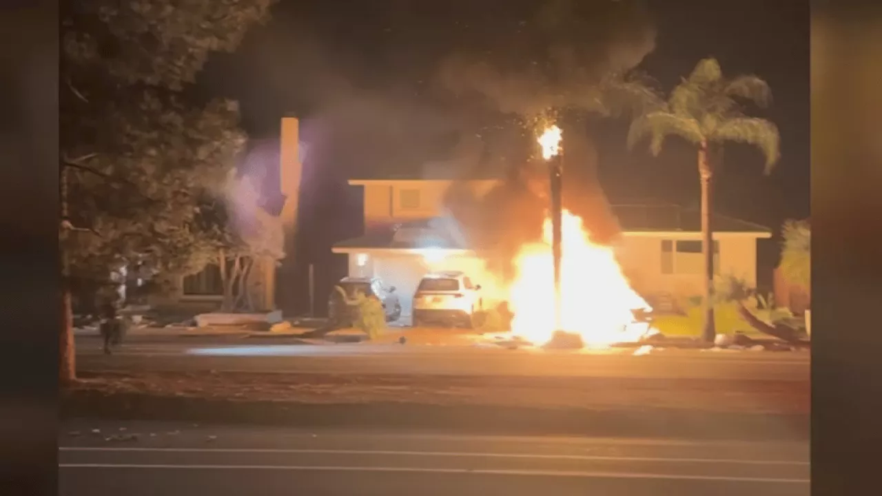 Heroic Neighbor Rescues Driver from Burning Car