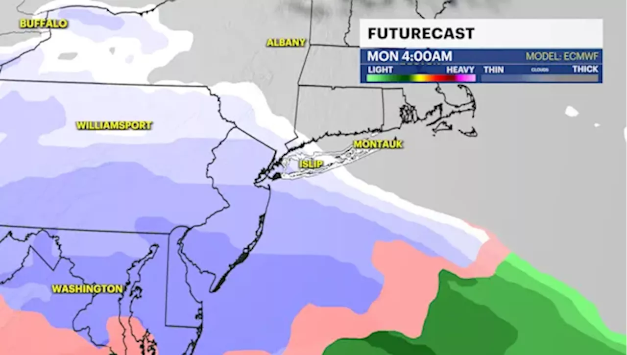 Potential Snow Storm Approaches Area on Monday