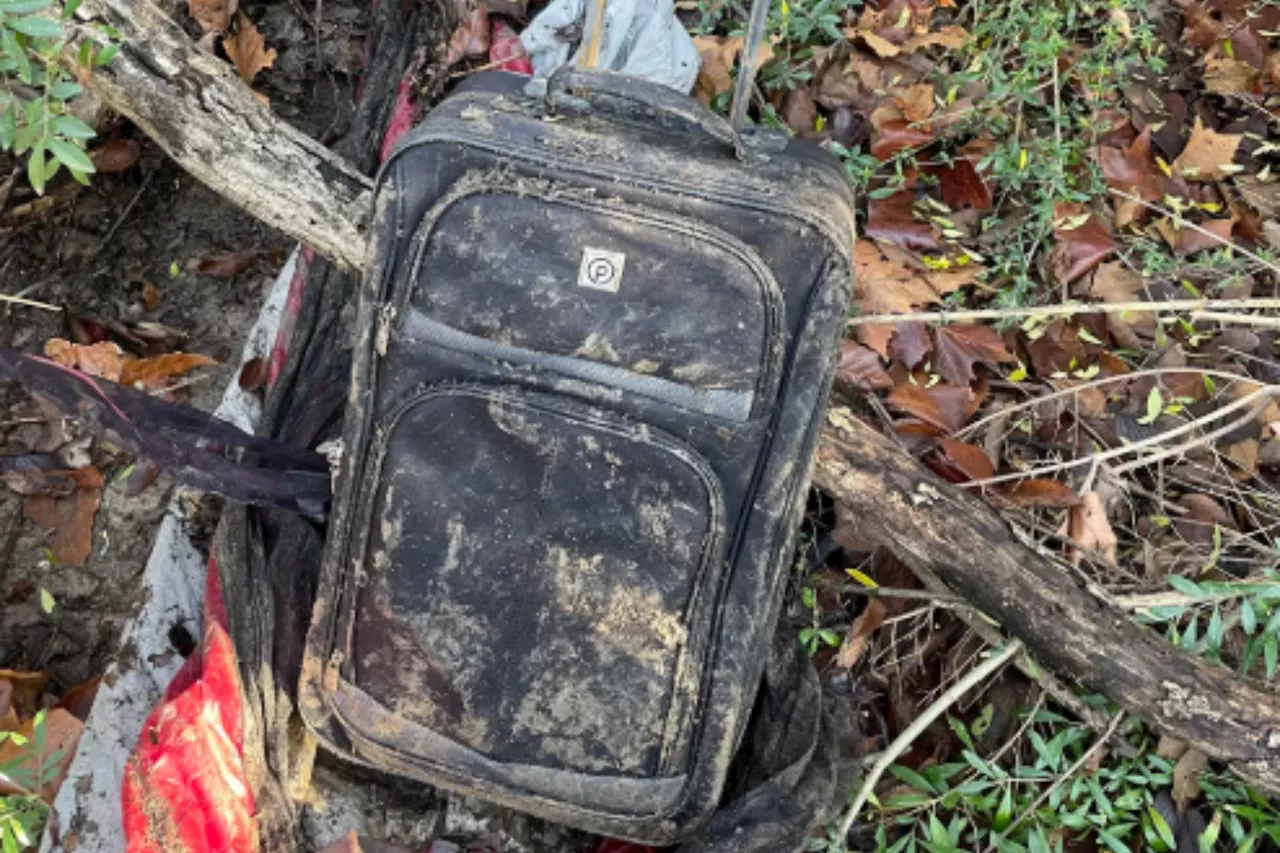 Muddy Suitcase Filled with Odd Items Found in Texas Creek