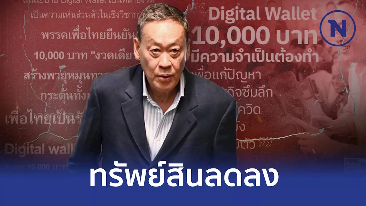 'ป.ป.ช.' เปิดบัญชีทรัพย์สิน 'เศรษฐา' 985 ล้าน ลดลงจากที่เคยแจ้งไว้