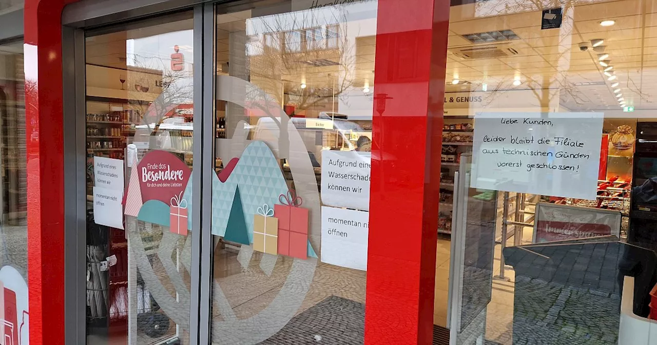 Rohrbruch in Rossmann-Filiale in Halle: Filiale bleibt vorerst geschlossen