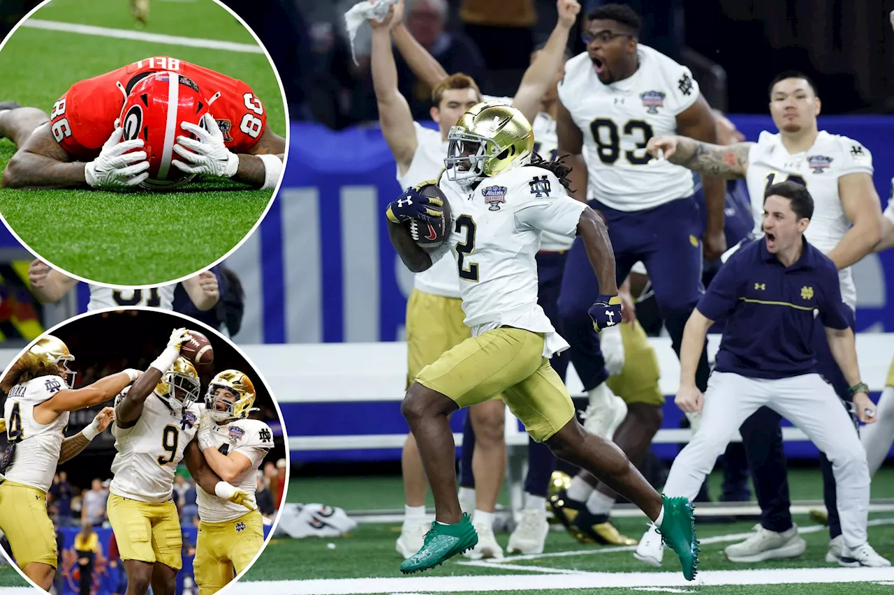 Notre Dame Upsets Georgia in Sugar Bowl, Advances to CFP Semifinals