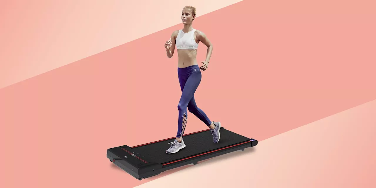 Shoppers Walk '15K Steps a Day' While Watching TV With This Now-$140 Under-Desk Treadmill