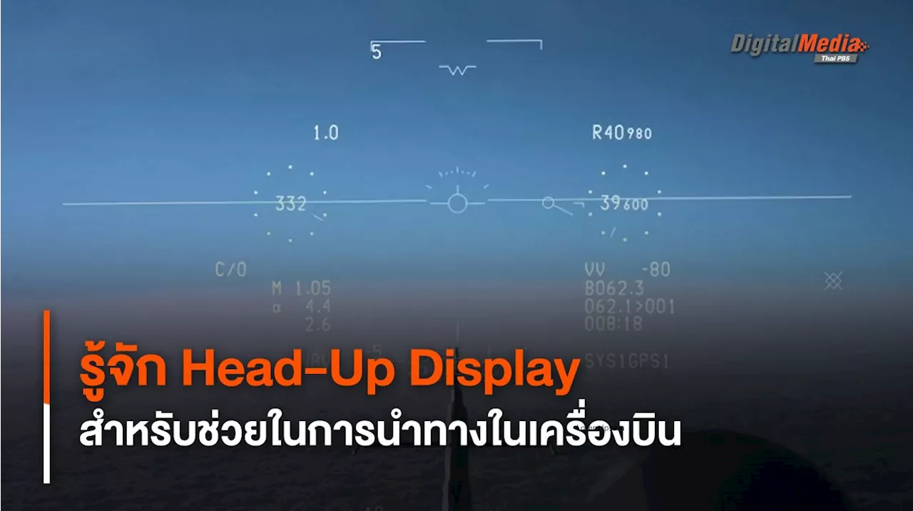 Head-up Display (HUD) : หน้าจอนำทางแบบใสบนเครื่องบิน