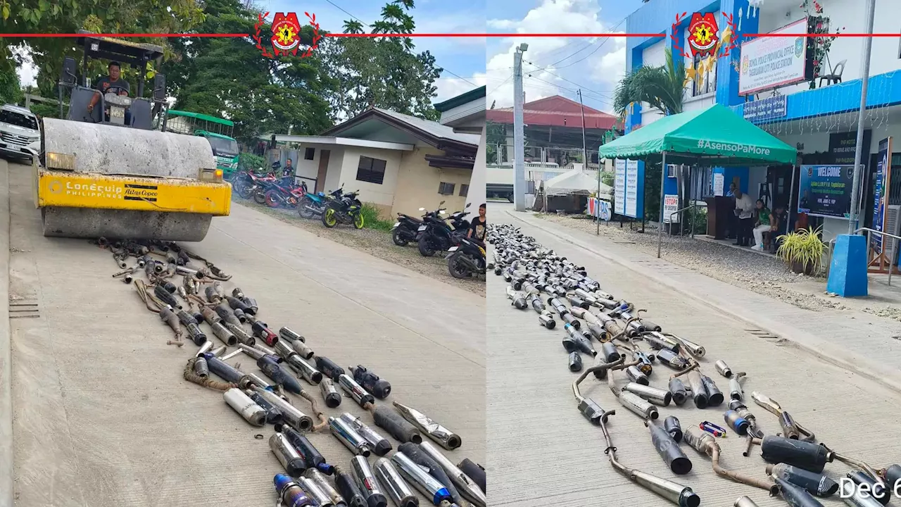 Philippines Cracks Down on Loud Motorcycles with Confiscated Mufflers