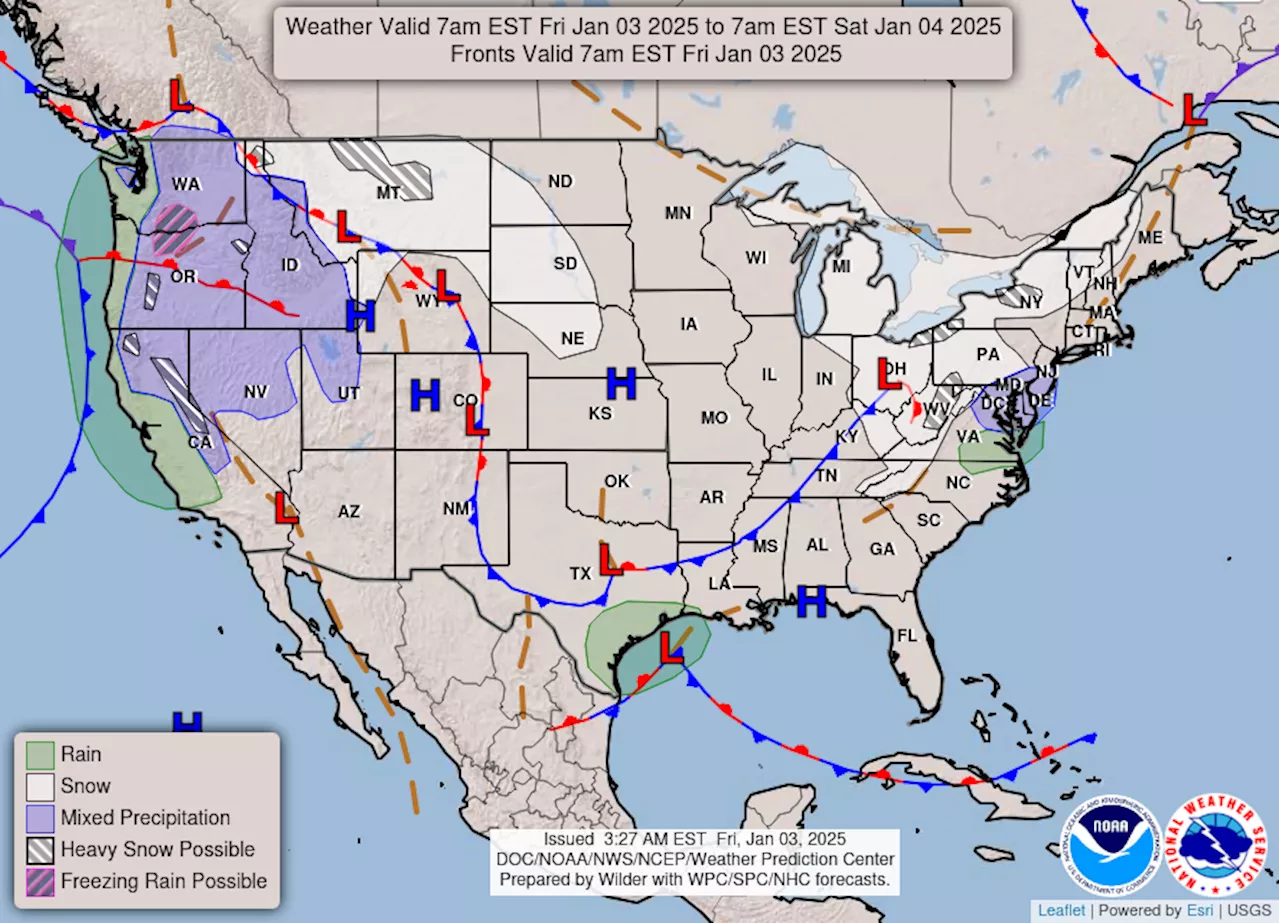 Tormenta invernal amenaza gran parte de Estados Unidos