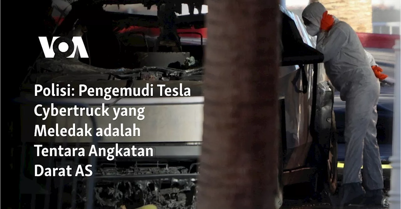 Tentara AS Tewas dalam Ledakan Tesla Cybertruck di Las Vegas