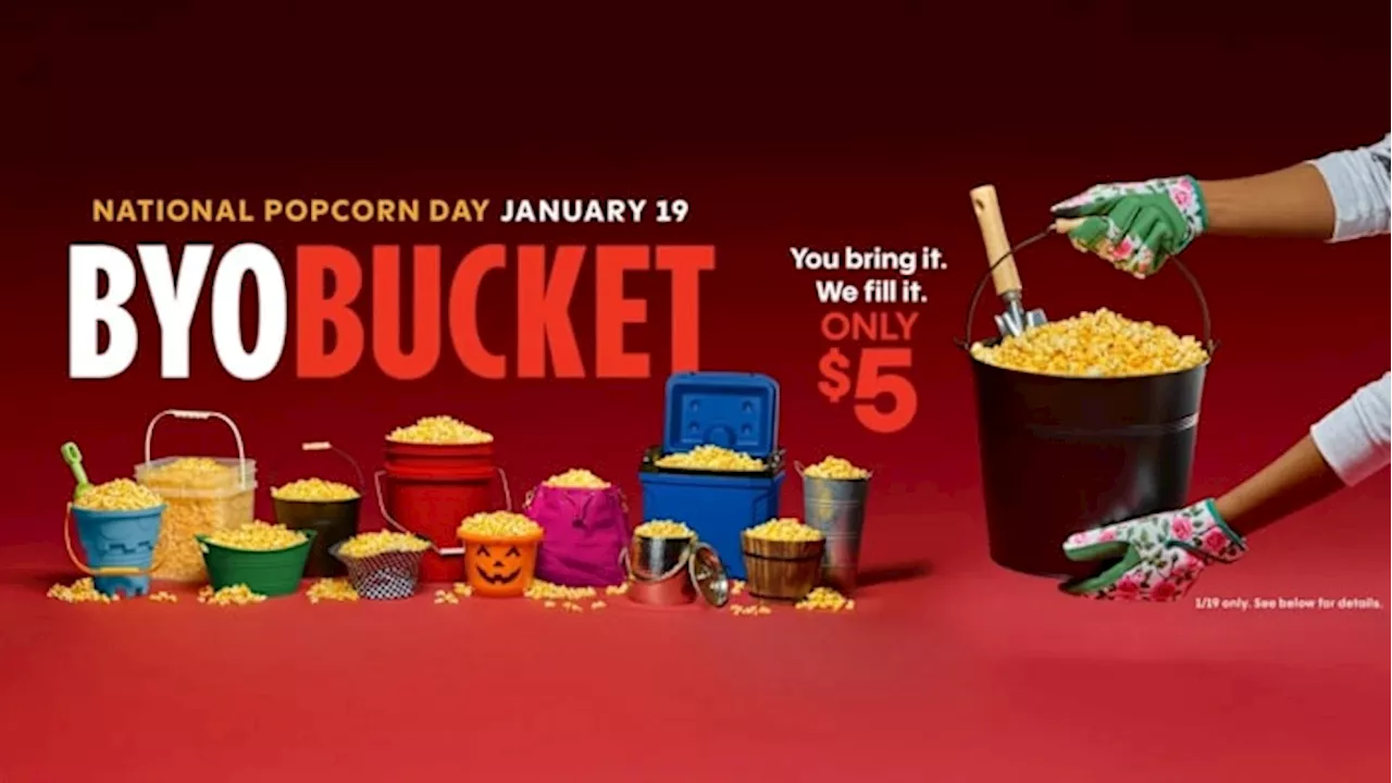 Cinemark to Offer $5 'Bring Your Own Bucket' Deal for National Popcorn Day