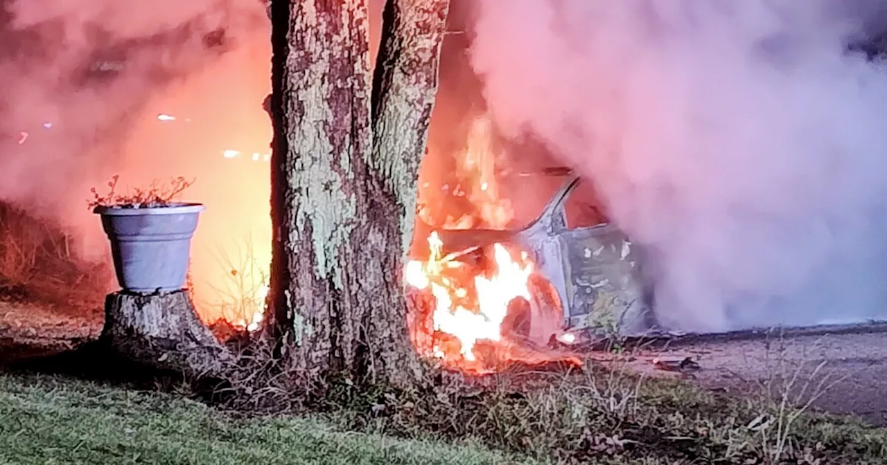 Retired Bloomington firefighter saves woman from burning car after New Year's Eve crash