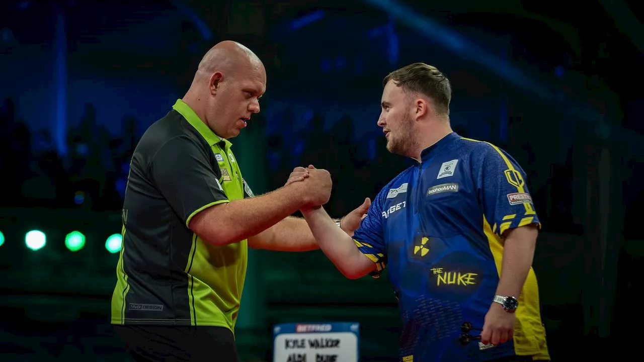 Traumfinale der Darts-WM: Luke Littler gegen Michael van Gerwen