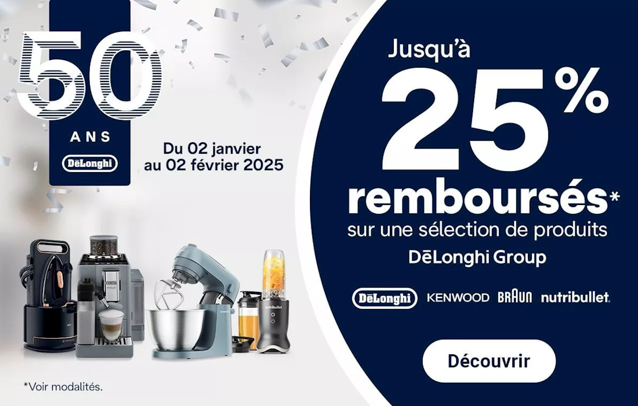 De'Longhi célèbre ses 50 ans avec une offre exceptionnelle