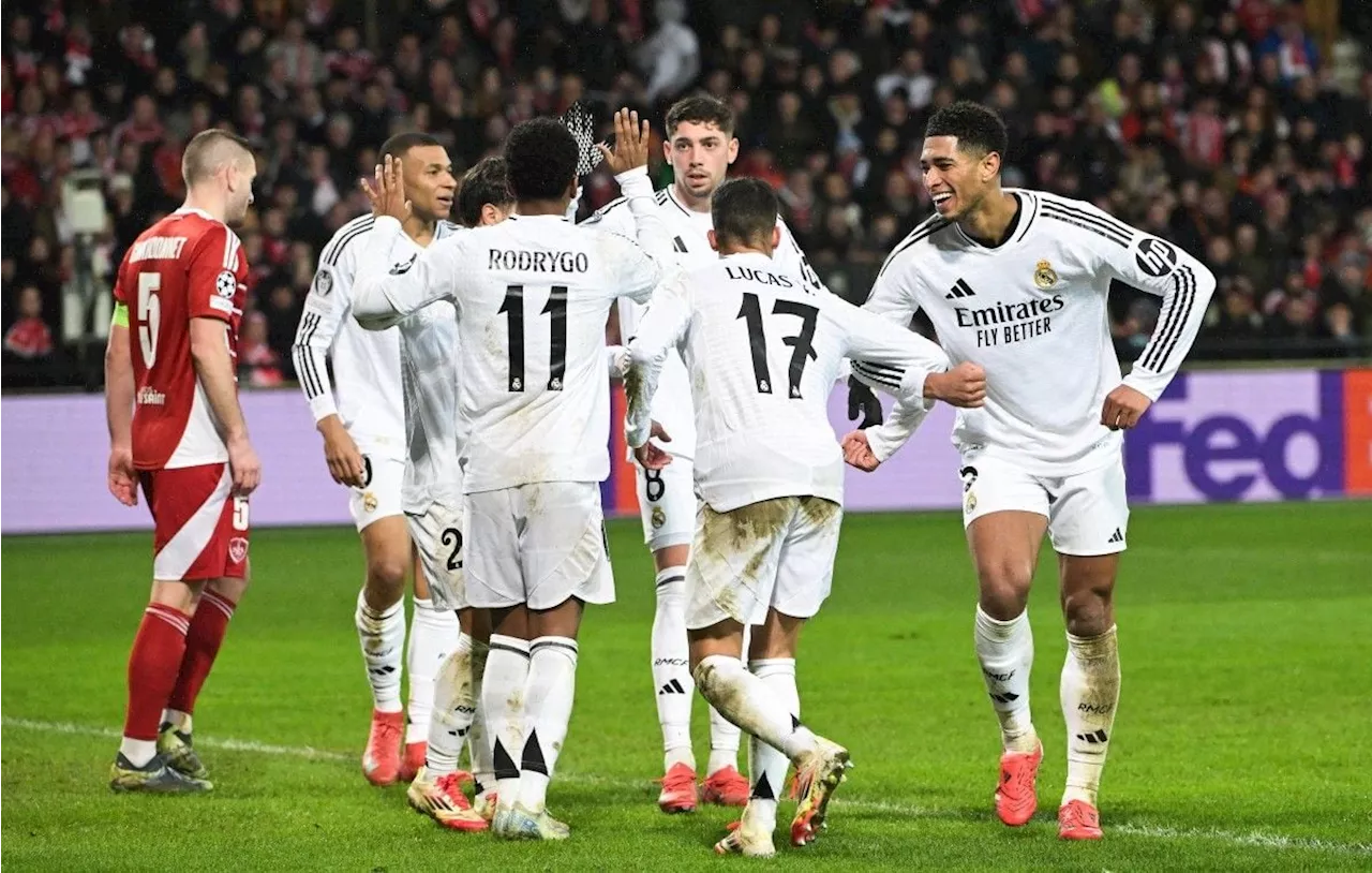 Real Madrid domine Brest en match qualificatif