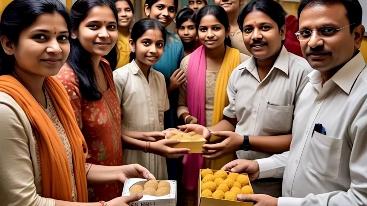 लड्डू बांटकर फरार कैदी को पकड़ा