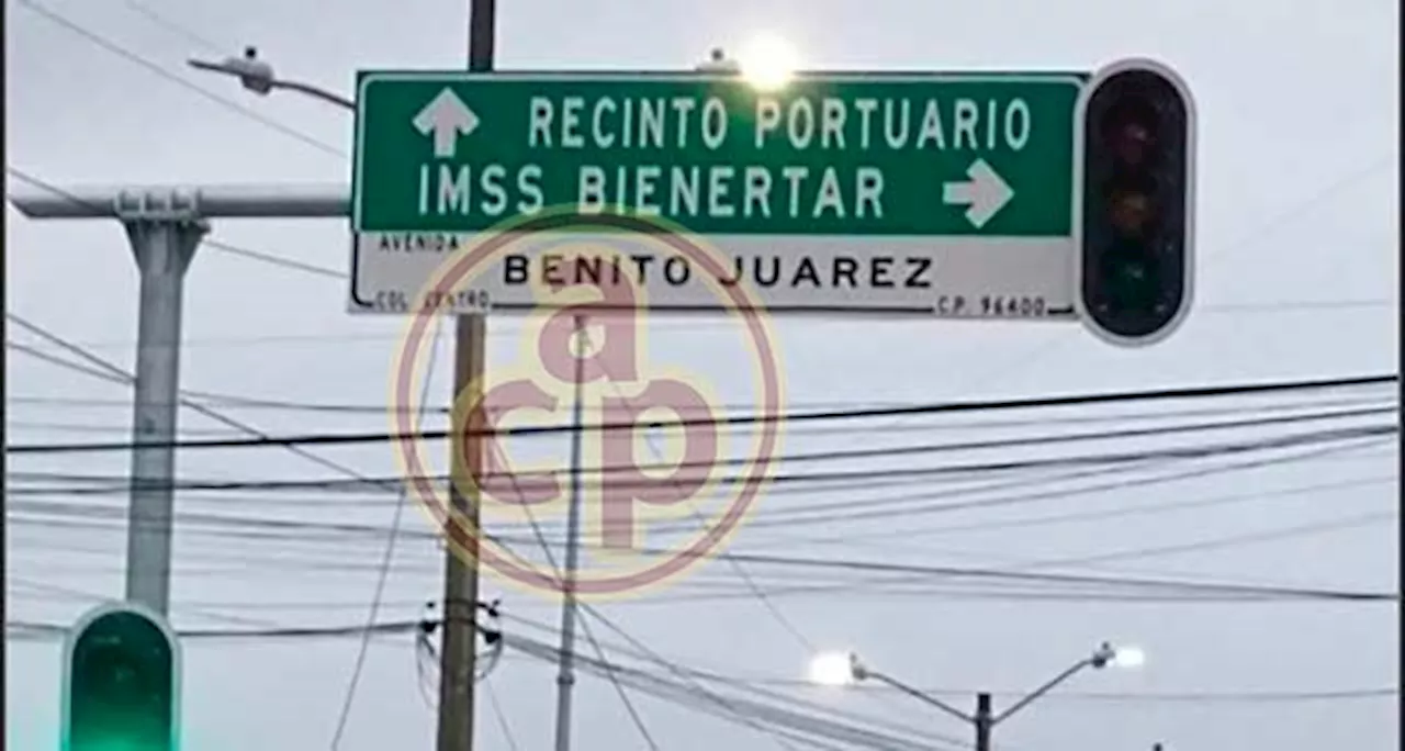 IMSS “Bienertar”: Nuevas señaléticas con errores provocan burlas, en Coatzacoalcos