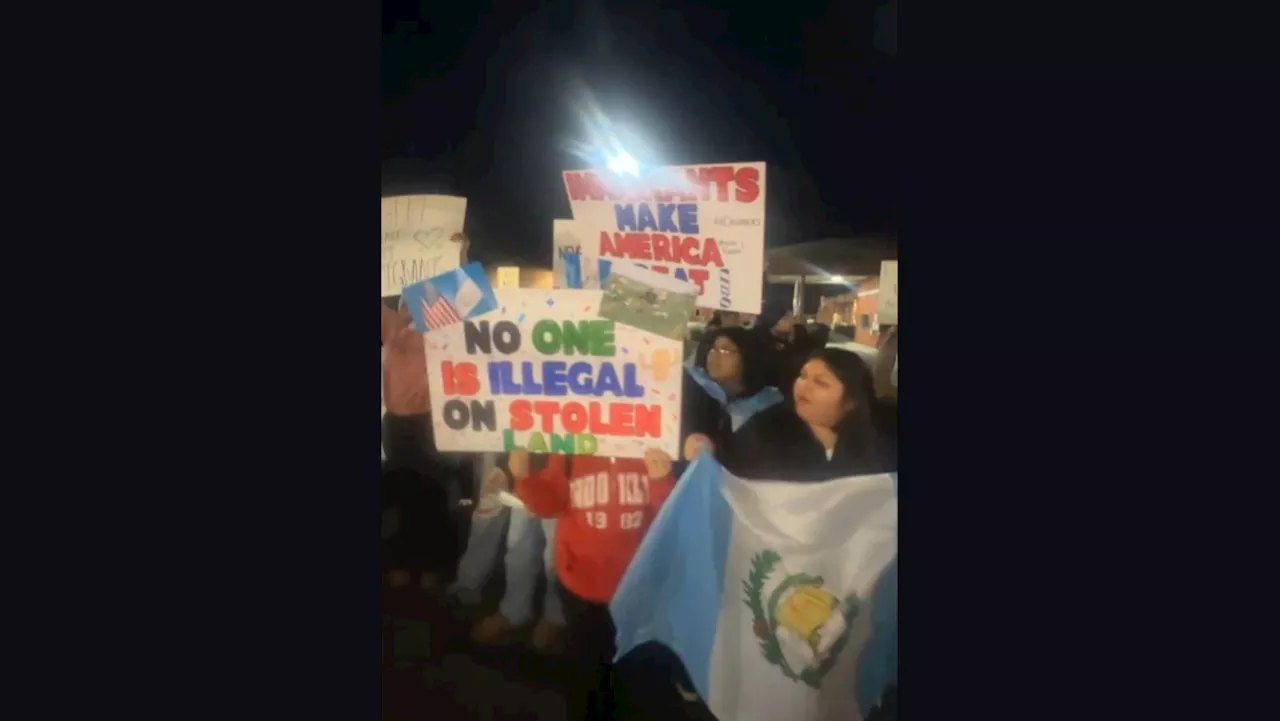 Activists protest ICE, Trump in Albertville: ‘Immigrants make America great’