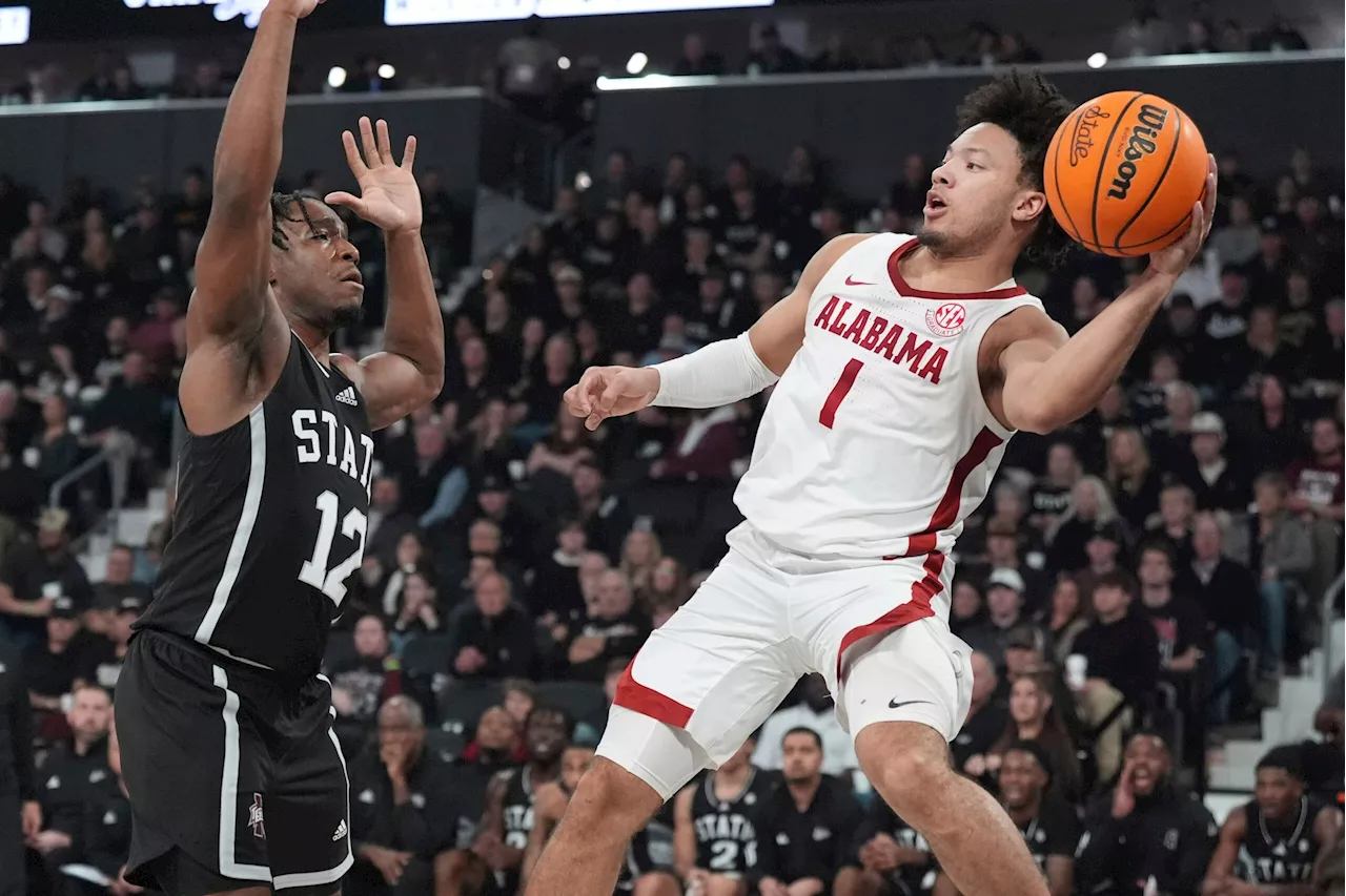 Chris Youngblood scores 23 to lead No. 4 Alabama over No. 14 Mississippi State 88-84