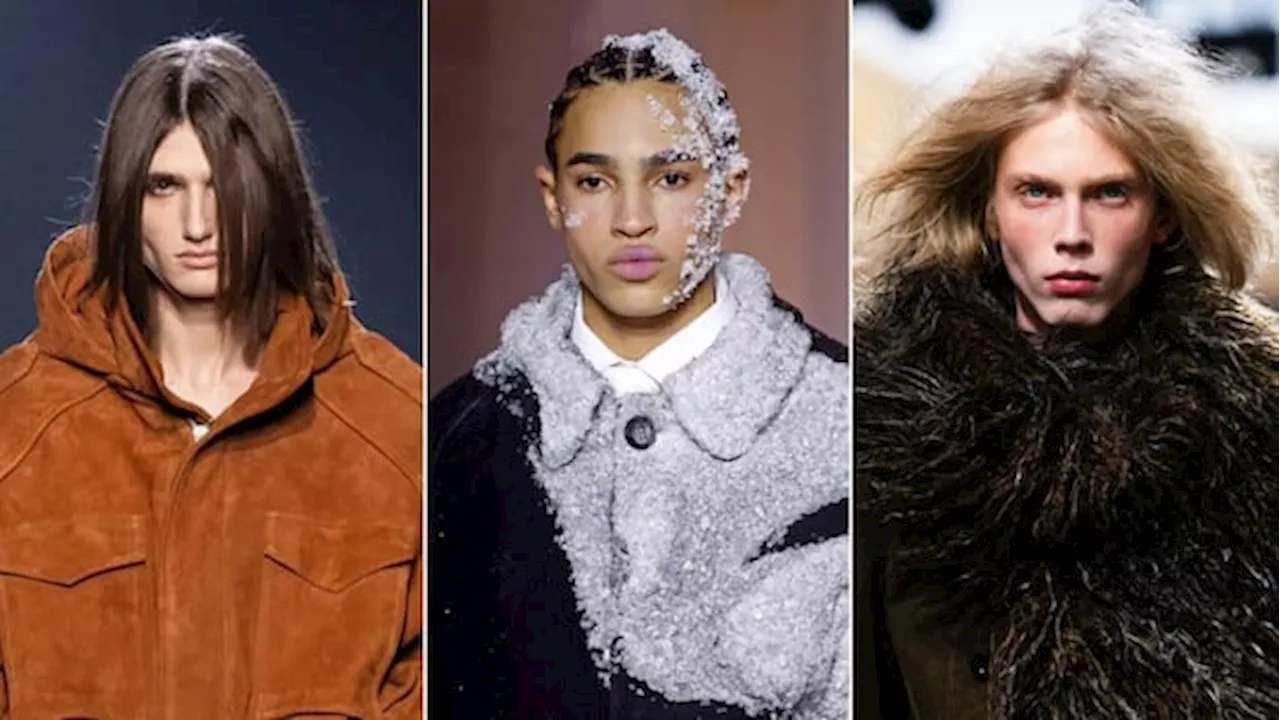 Fried Hair, Flushed Cheeks and Fine Moustaches: Beauty Trends from the Fall 2025 Men's Fashion Week Shows