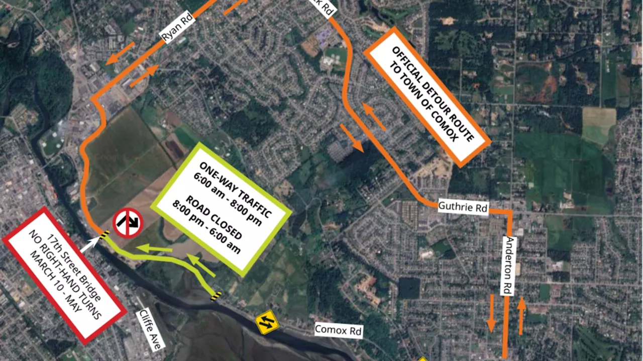 Major Traffic Changes Ahead in Comox Valley Due to Sewer Project