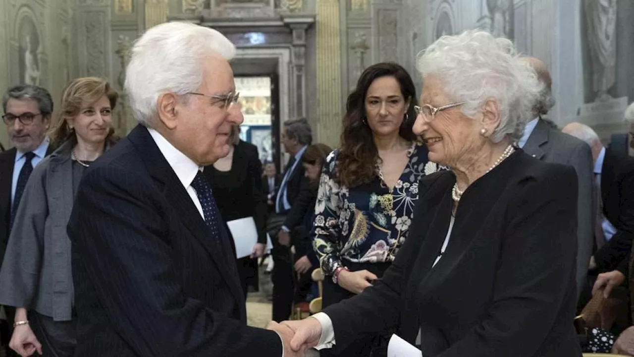 Liliana Segre: «A Mattarella un grande affetto, è una fortuna per l'Italia»