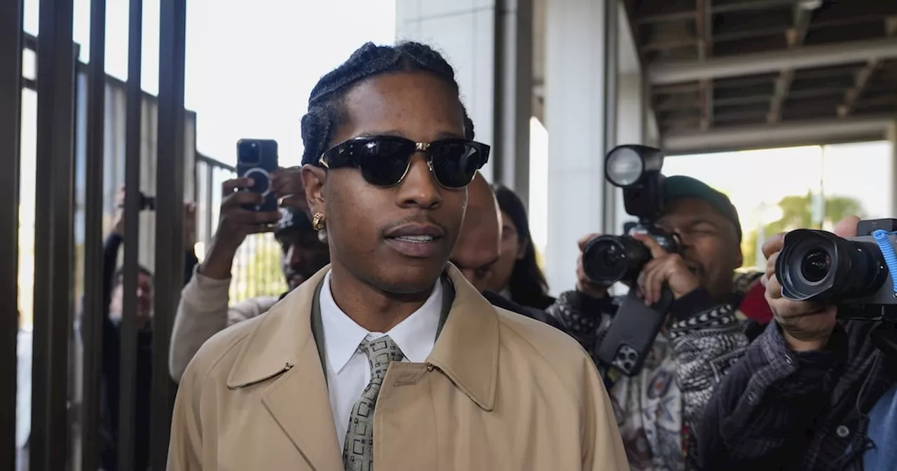 Rapper A$AP Rocky Arrives at Los Angeles Courthouse