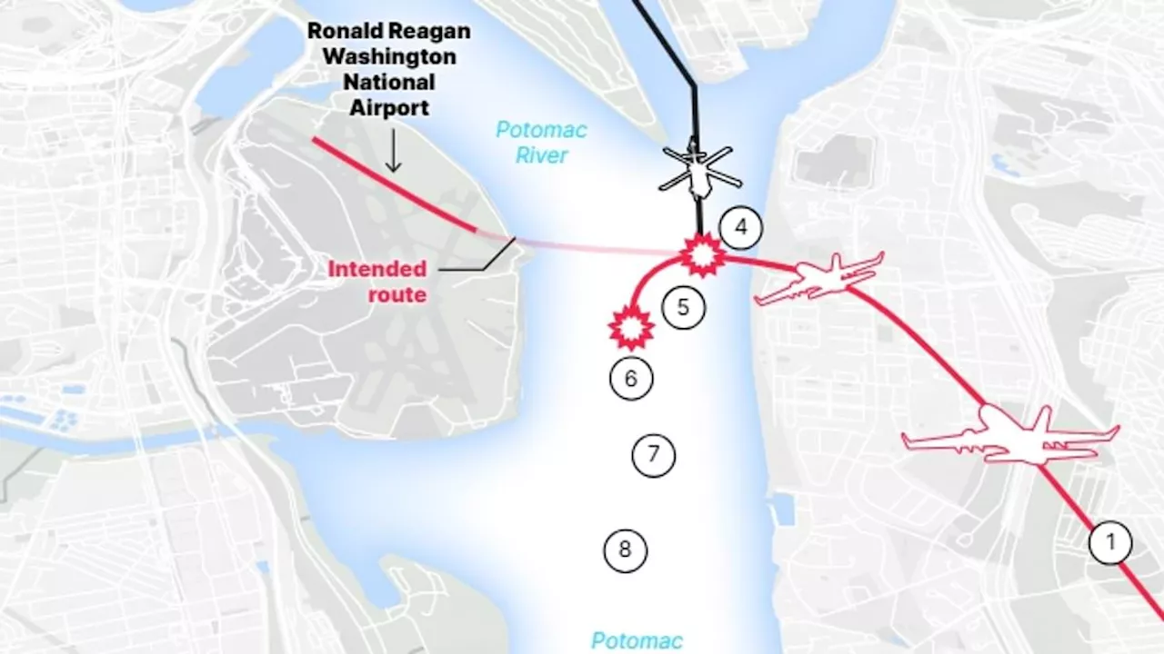 How disaster over the Potomac unfolded: Minute-by-minute reconstruction shows how American Airlines...