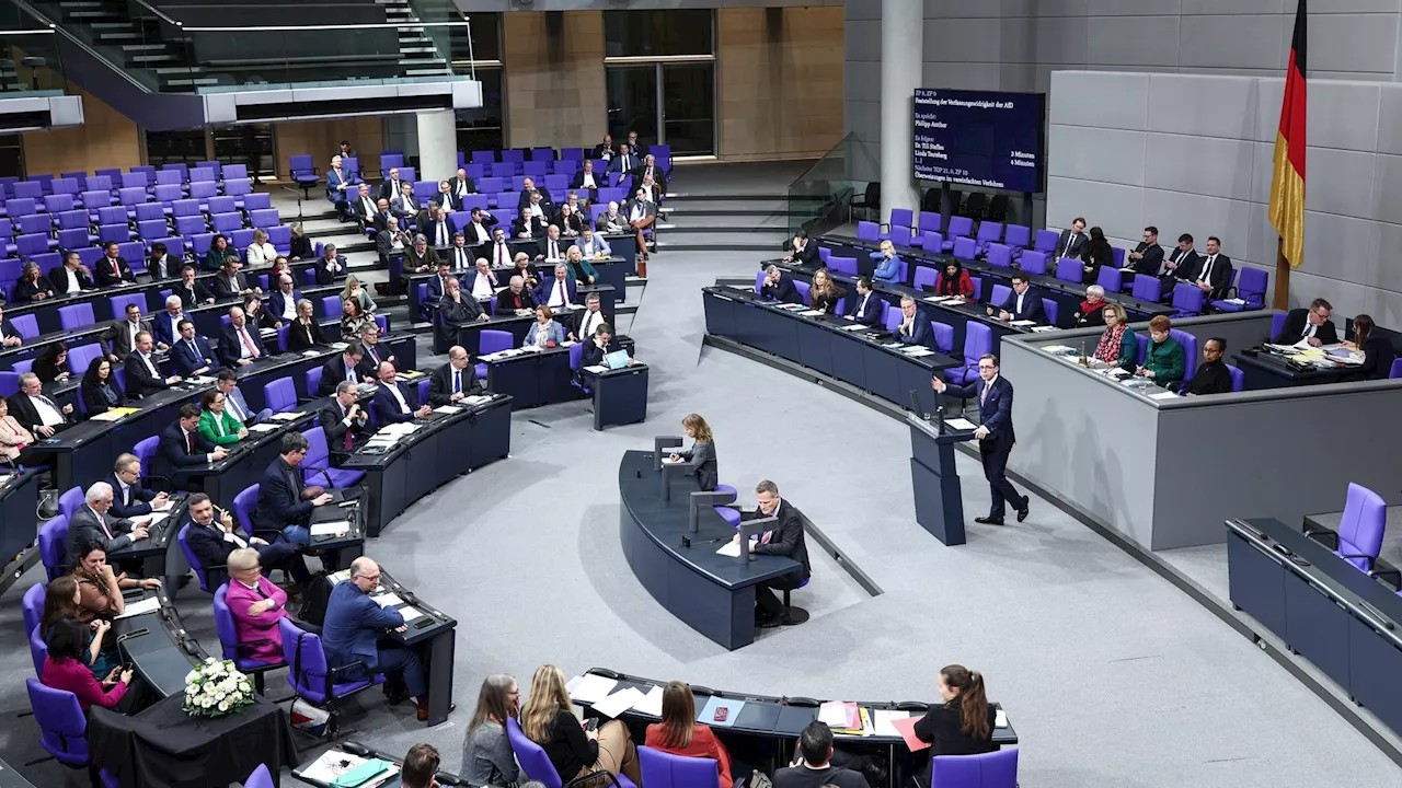 Bundestag diskutiert Verfassungswidrigkeit der AfD