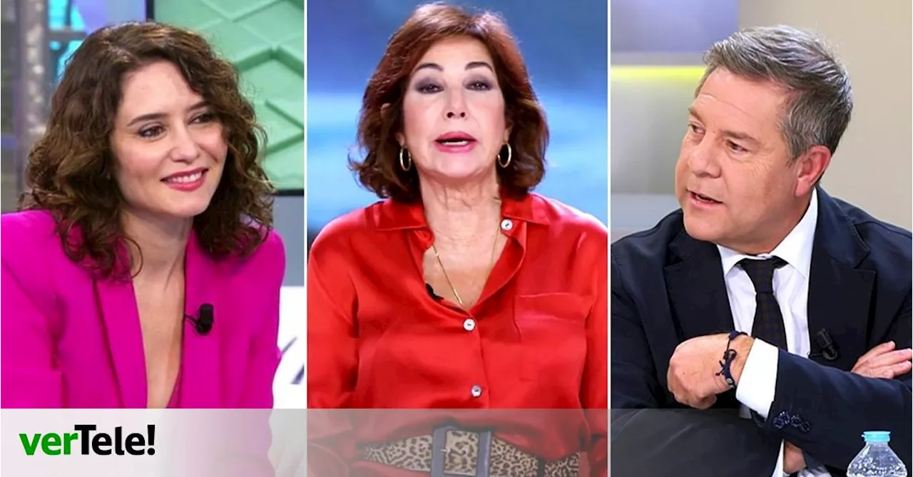 'El programa de Ana Rosa' vuelve con Ayuso de madrina en su primer programa, y Page en el segundo