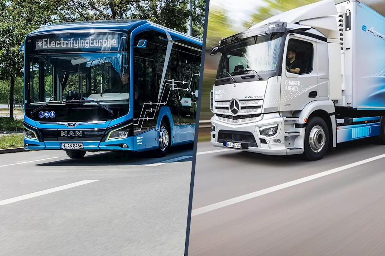 ACEA-Jahresbilanz: Mehr E-Busse bevölkern Europas Straßen, E-Lkw verlieren an Fahrt