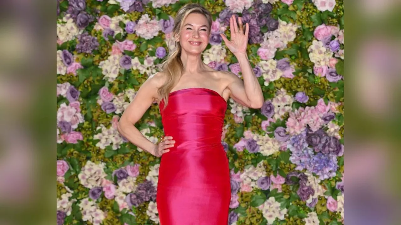 'Bridget Jones'-Premiere in London: Renée Zellweger glänzt in pinker Satinrobe