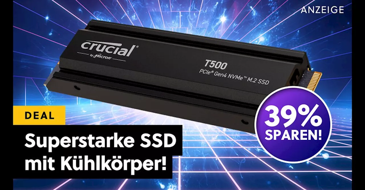 Crucial T500 SSD bei Amazon stark reduziert: Schneller Speicher für PC und PS5