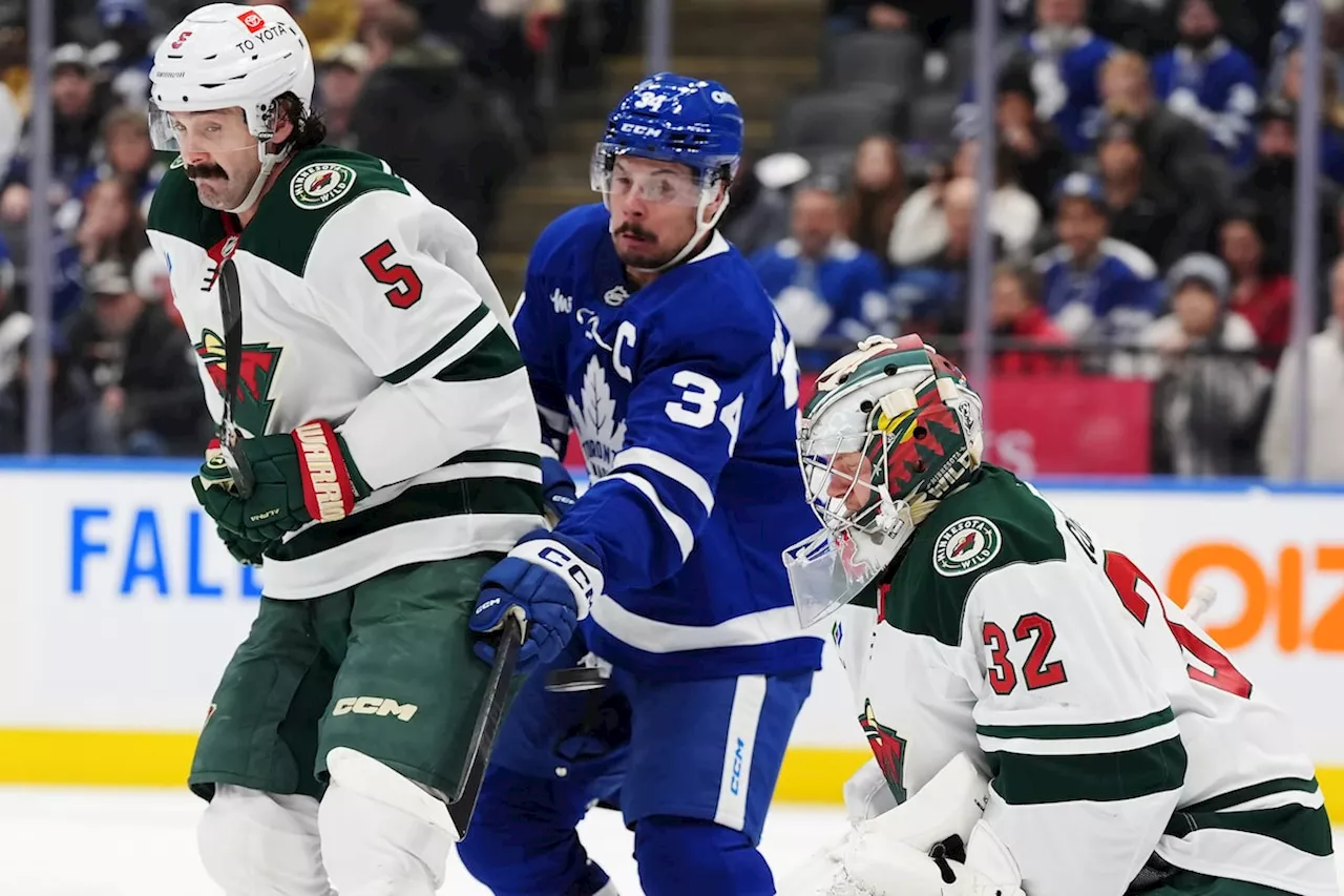 Maple Leafs’ scoring woes continue in home loss to Minnesota Wild