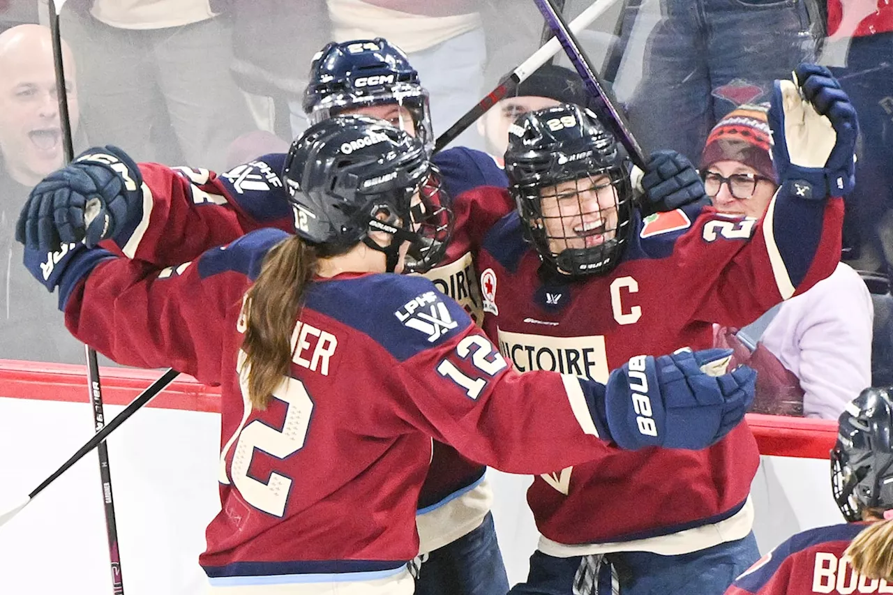 Poulin scores hat trick, lifts PWHL-leading Victoire to 4-1 win over Charge