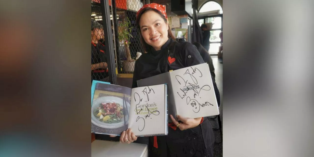 Judy Ann Santos Receives Signed Books from Gordon Ramsay