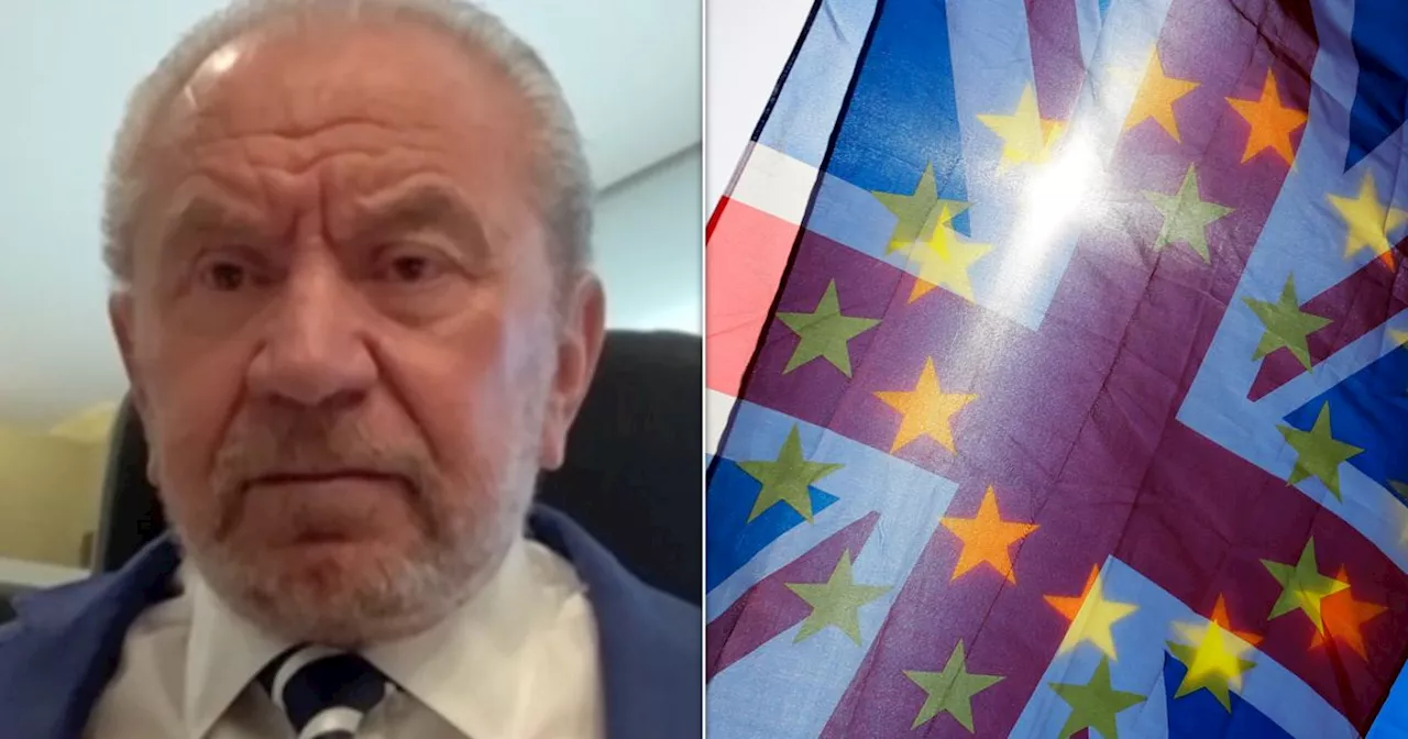 Lord Sugar Says Brexit Is 'The Biggest Disaster Of My Lifetime'