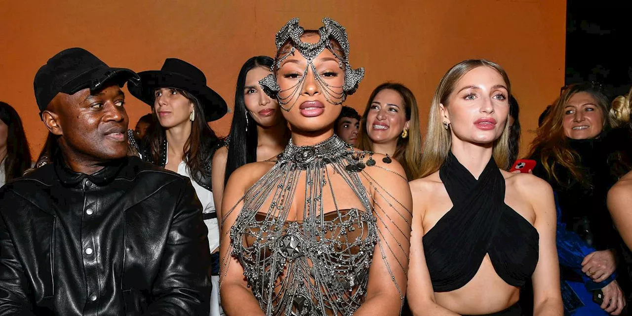 Megan Thee Stallion Sported Upside-Down Nails During Couture Fashion Week