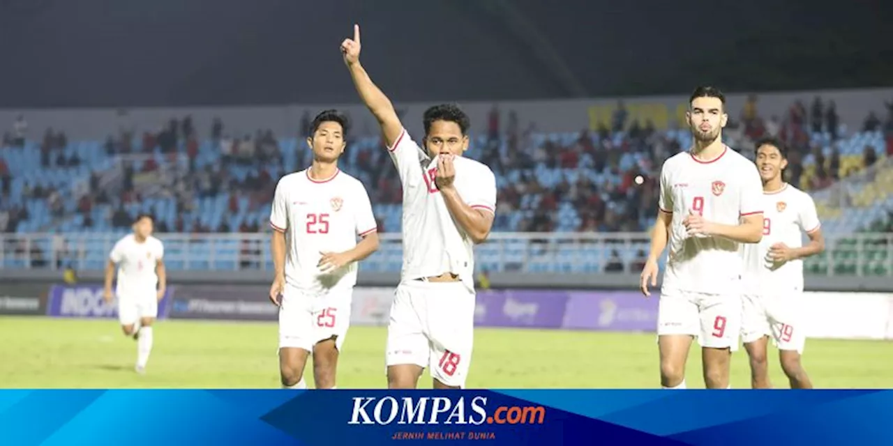 Hasil Timnas U20 Indonesia Vs India: Tembakan Geledek Toni Firmansyah, Garuda Unggul di Babak I