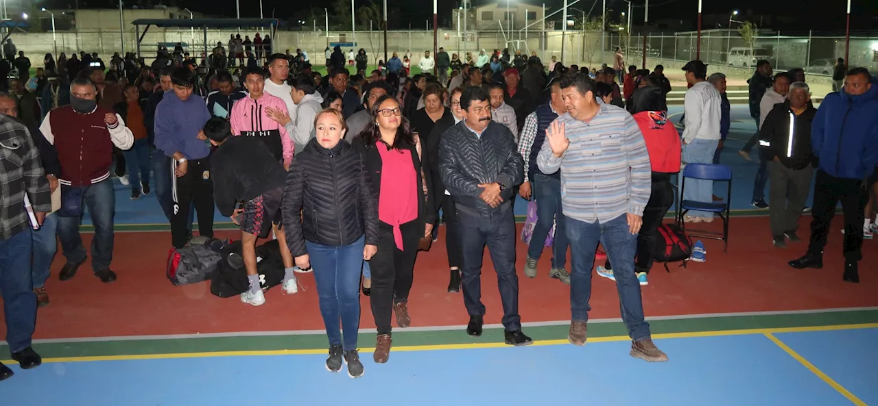 Entregan en Texcoco segunda etapa del Multideportivo en Santa María Nativitas