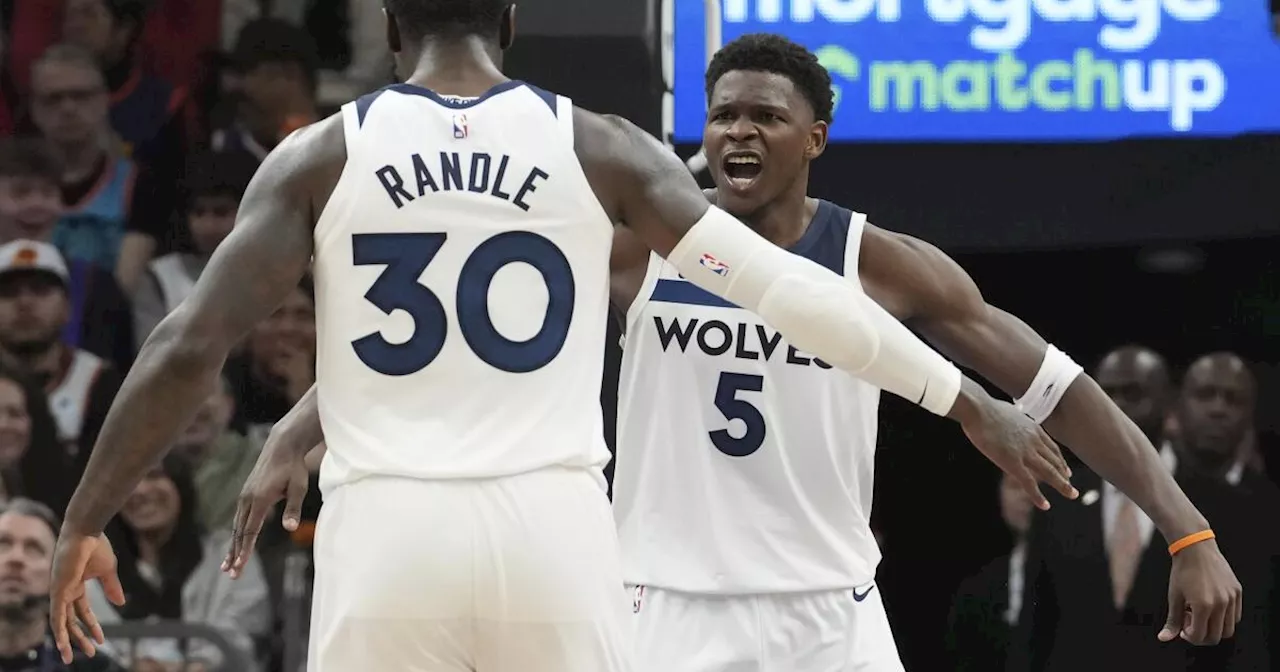 Anthony Edwards anota 33 puntos y los Timberwolves vencen a los Suns