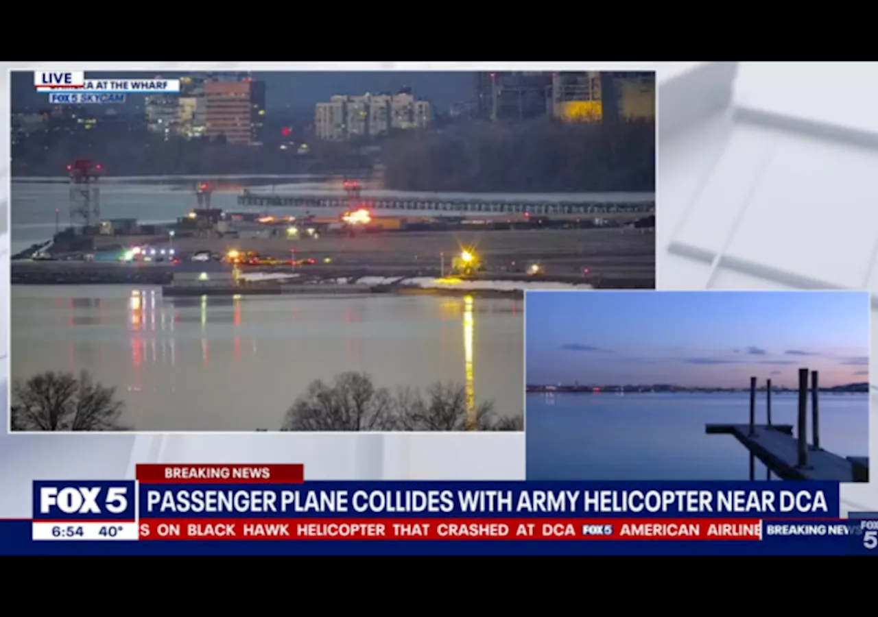 Helicopter Collides with Plane Over Potomac River