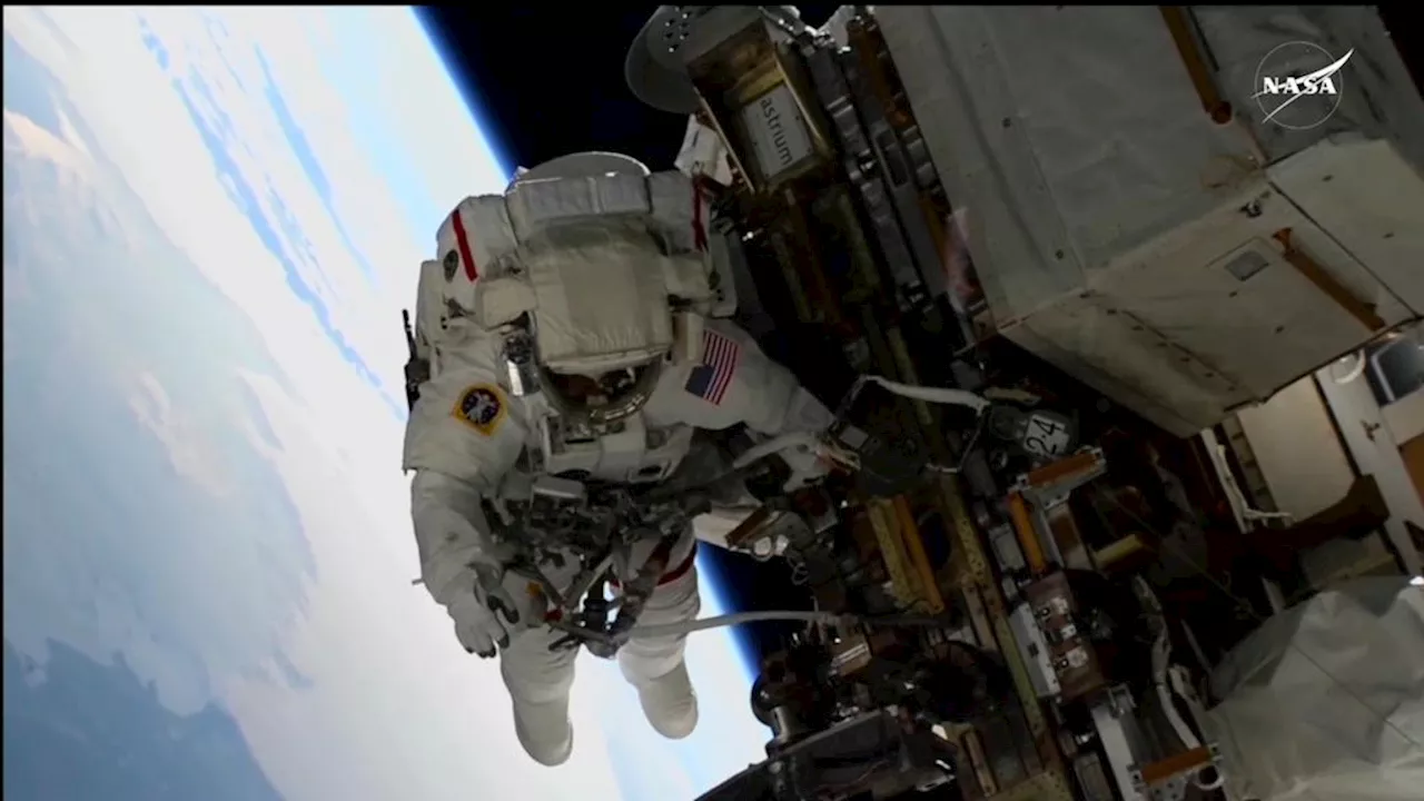 Astronauts Williams and Cassada Extend ISS Mission with First Joint Spacewalk